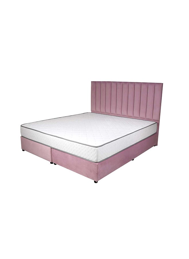 Bed and Mattress Zone Opulence Upholstered Bed 203 X 200 Super King Size Pink Color, Mattress Size-200x200cm (Mattress sold separately)  - Image 2