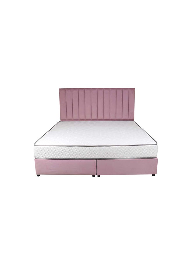 Bed and Mattress Zone Opulence Upholstered Bed 203 X 200 Super King Size Pink Color, Mattress Size-200x200cm (Mattress sold separately)  - Image 3