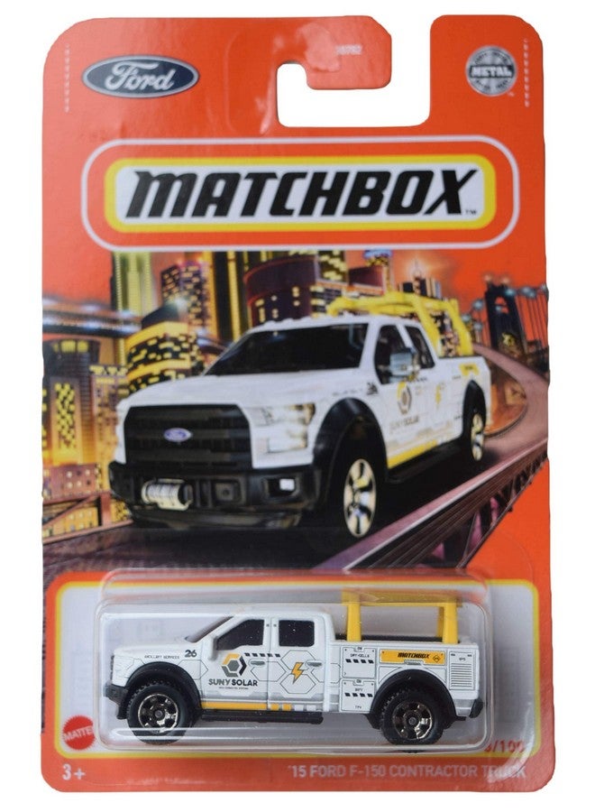 MATCHBOX Matchbox '15 Ford F 150 Contractor Truck, [White] 78/100 