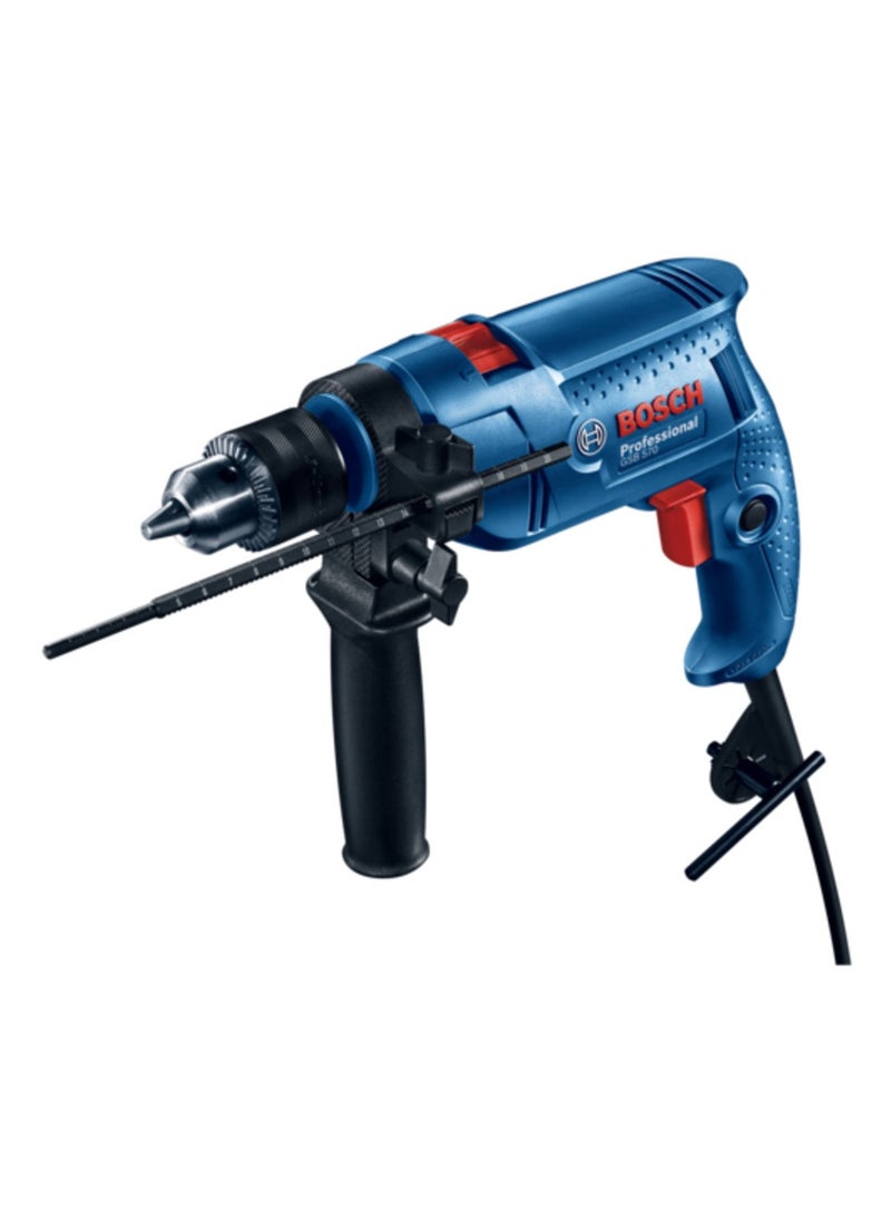 BOSCH 570W Corded Electric Hammer Drill, Blue and Black, 13mm Chuck - Image 2