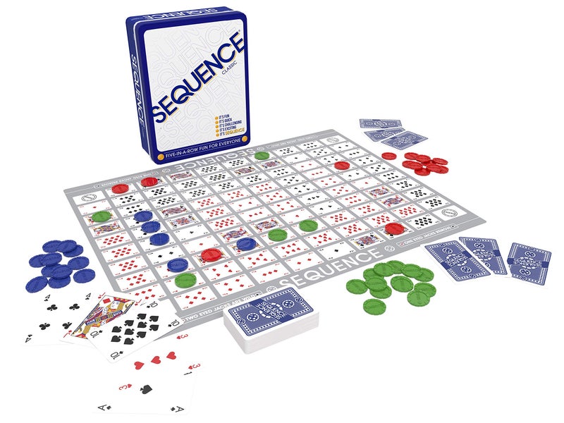 Jax Sequence in a Tin - Five-in-a-Row Fun for Everyone by Jax, White, 2-12 Players - Image 2