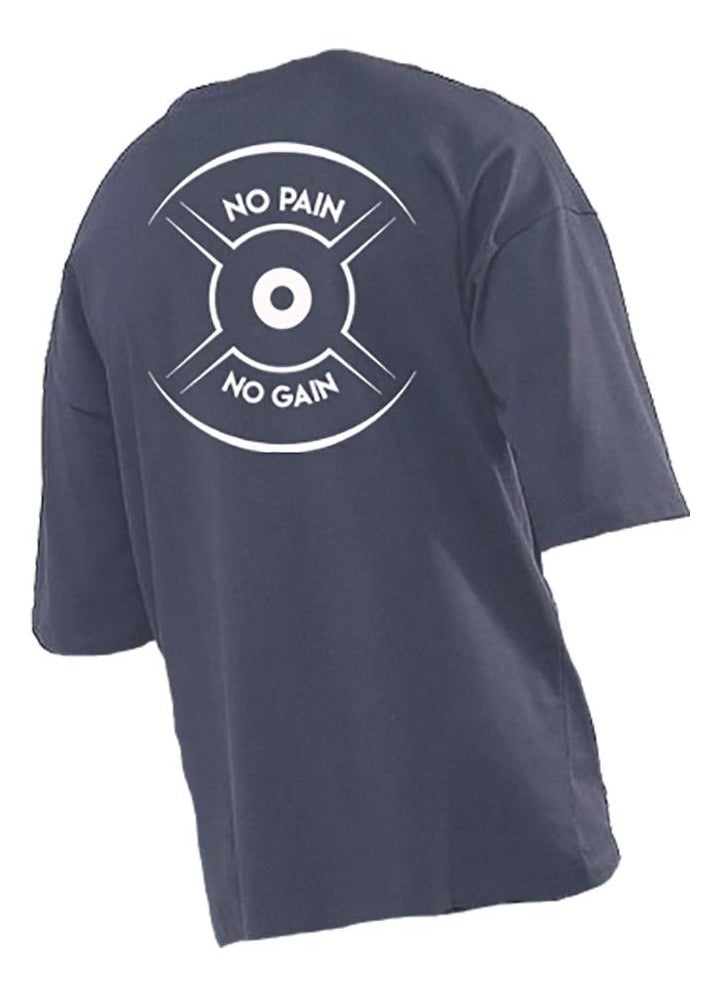Genérico - Men's Oversize T-shirt - No Pain No Gain Printed for exercise, gym and bodybuilding 6 - Image 1