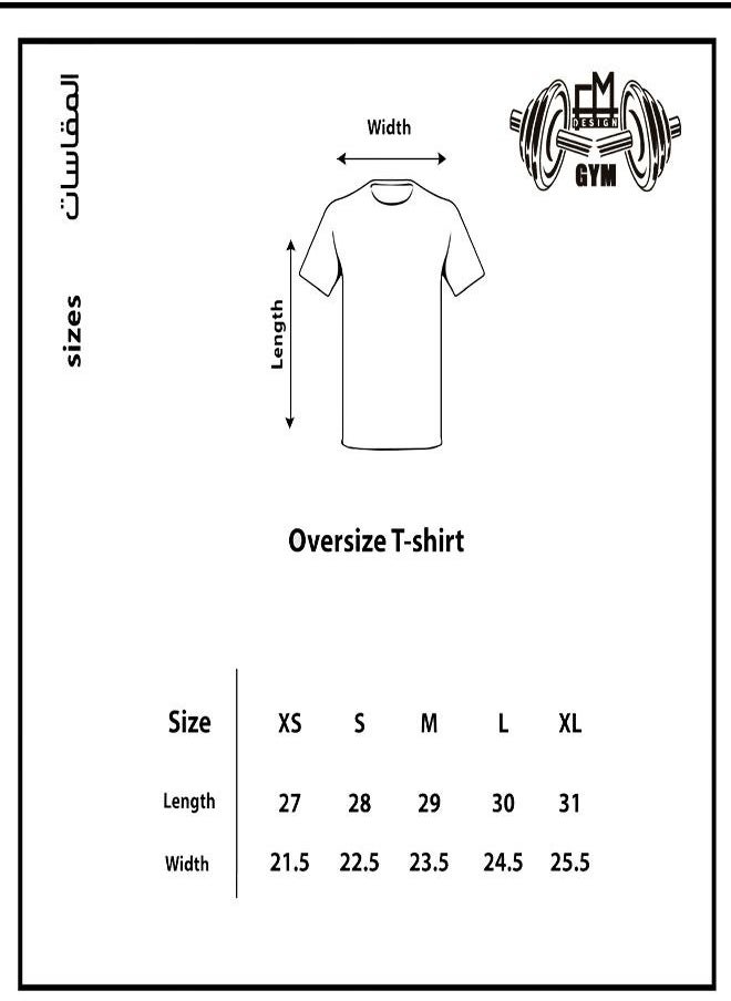 Genérico - Men's Oversize T-shirt - No Pain No Gain Printed for exercise, gym and bodybuilding 6 - Image 1