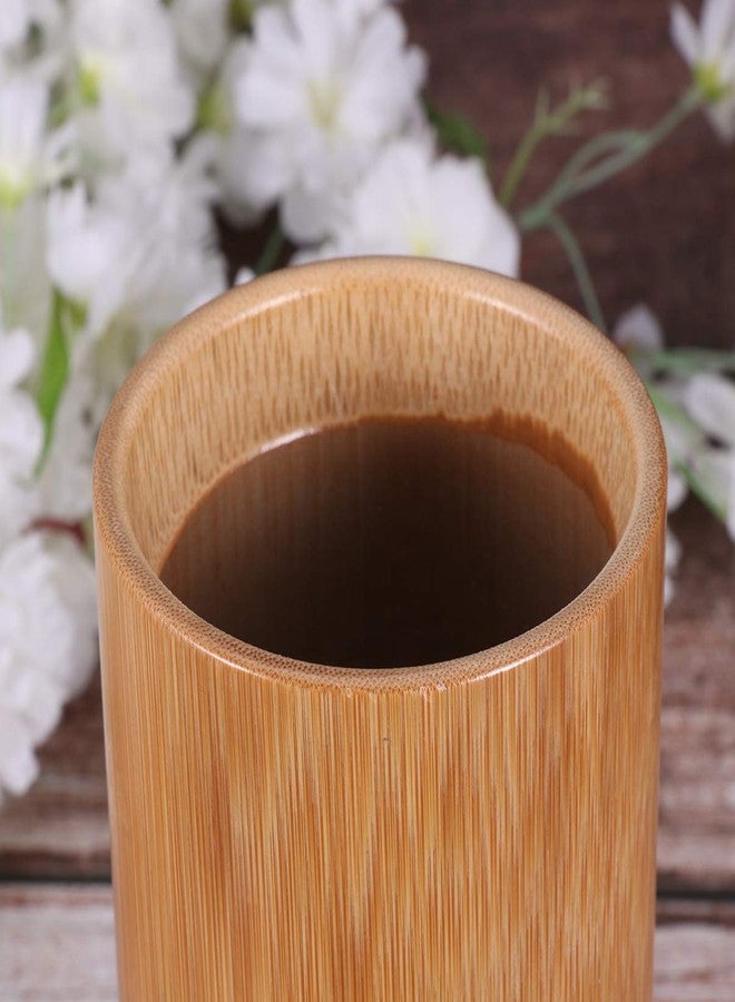 TOPBATHY KItchen Utensil Holder: Bamboo Chopsticks Holder, Spoon Fork Storage Barrel, Cutlery Container Organizer Kitchen Tool (3.34x3.34x7.87 Inch) - Image 4