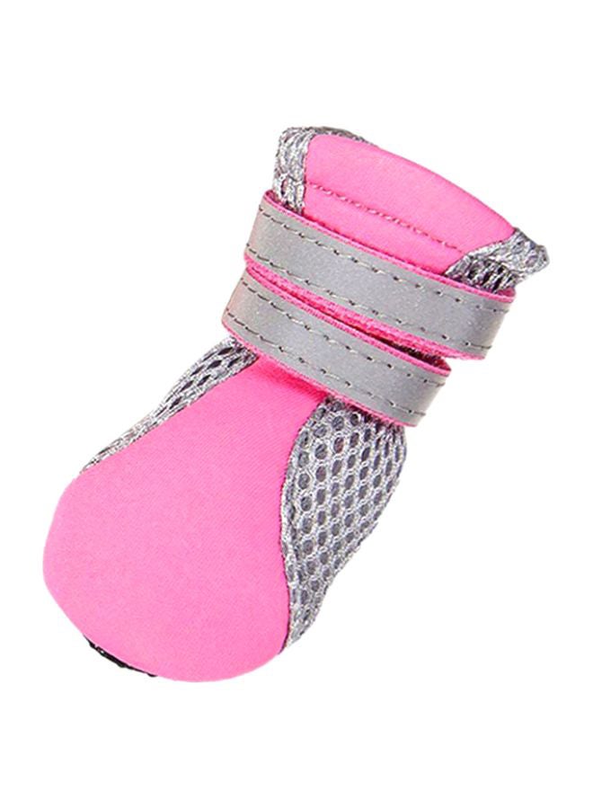 OUTAD Pure Rubber Soft Sole Walking And Running Shoes Pink/Grey 6x3.5x3cm - Image 2