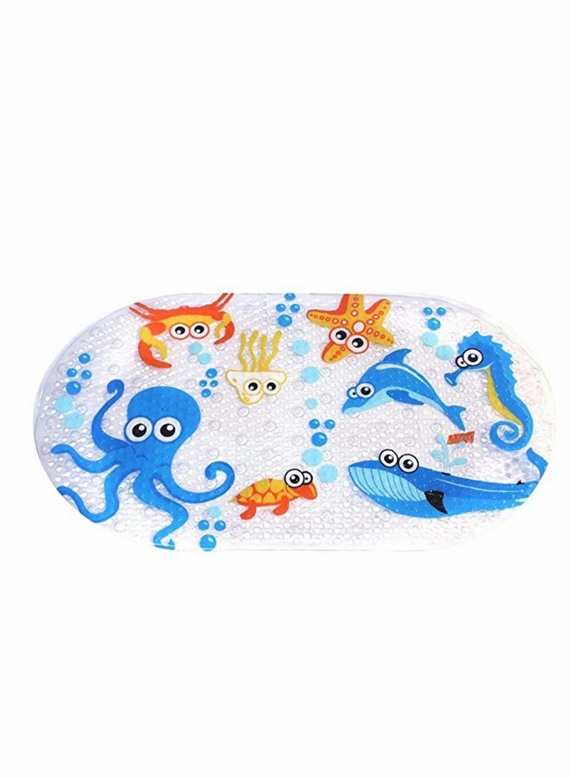 KASTWAVE Baby Bath Mats 39cmx69cm Baby Bath Mat Anti-Slip PVC for Toddlers Children Baby Floor Tub Mats Shower Mat Non Slip Anti Mould - Image 1