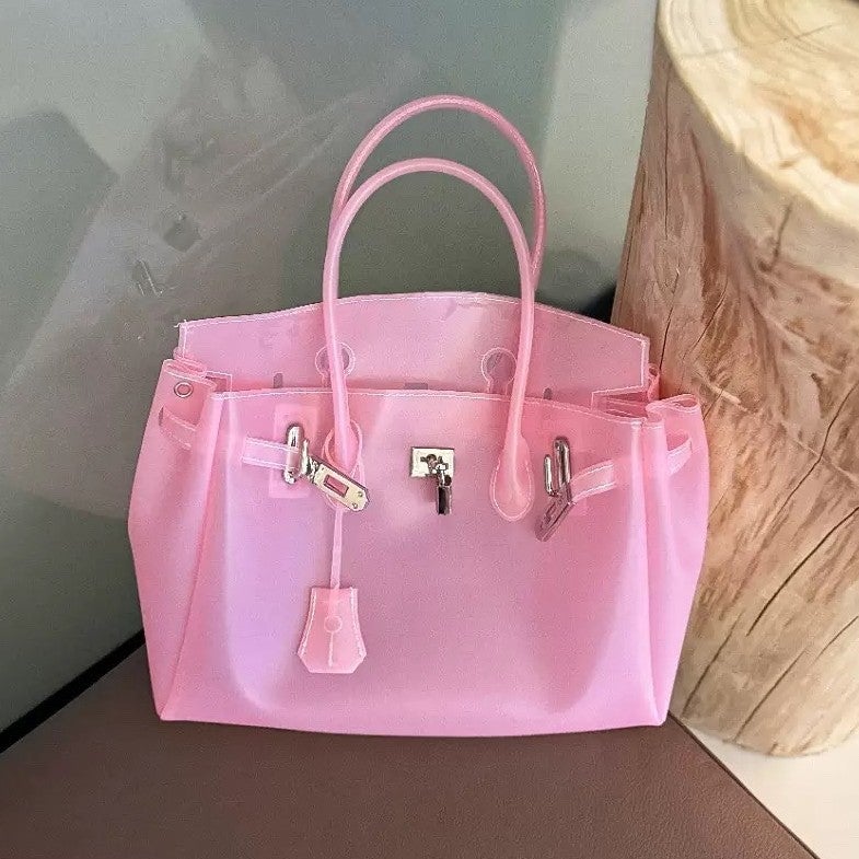 TPU Jelly Bag Women's Handbag Dopamine Summer Tote - Image 5