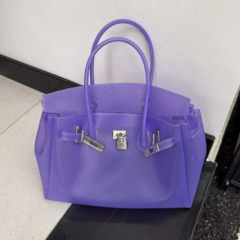 TPU Jelly Bag Women's Handbag Dopamine Summer Tote - Image 1
