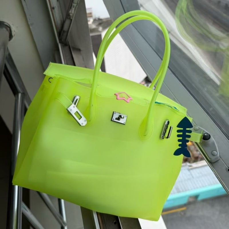 TPU Jelly Bag Women's Handbag Dopamine Summer Tote - Image 2