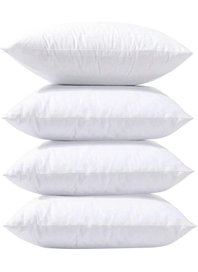 Donetella - Cushion Pillow Insert 4-Pcs(45x45 Cm) Soft and Comfortable Microfiber Cushion Insert,White - Image 1