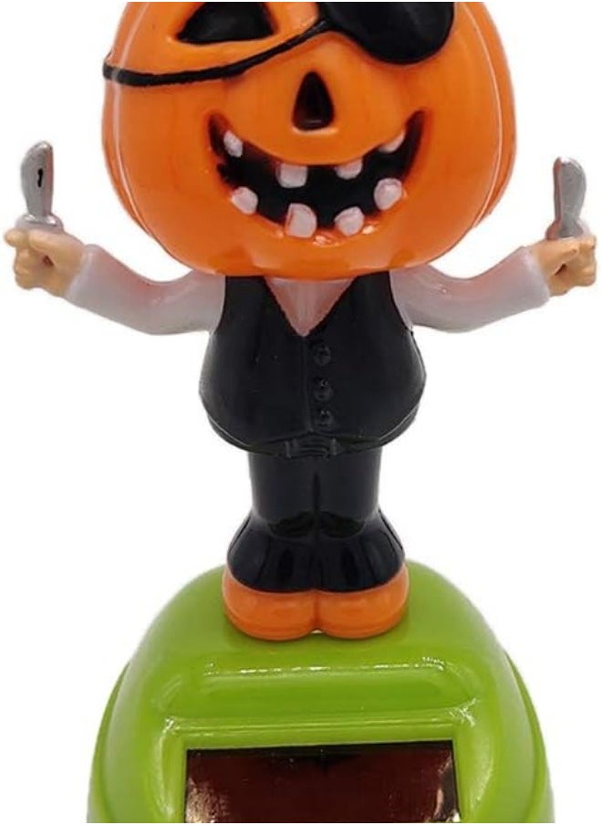 silvercnc Solar Powered Dancing Doll Swing Bobble Head  Pumpkin Toy Home Car  - Image 1