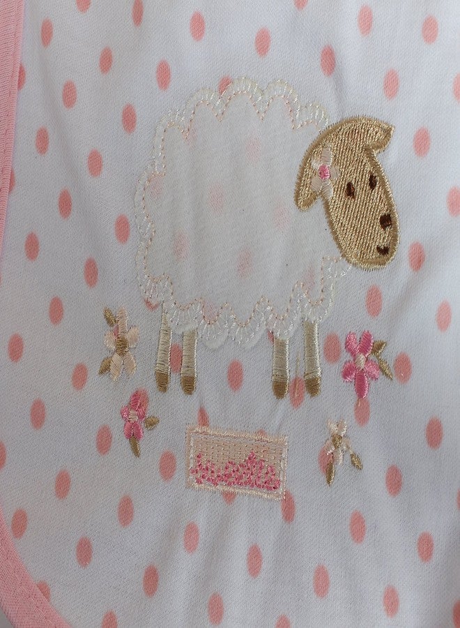 BABIES BLOOM Newborn Baby Cotton Waterproof Baby Feeding/Saliva Bib (Sheep) - Image 3