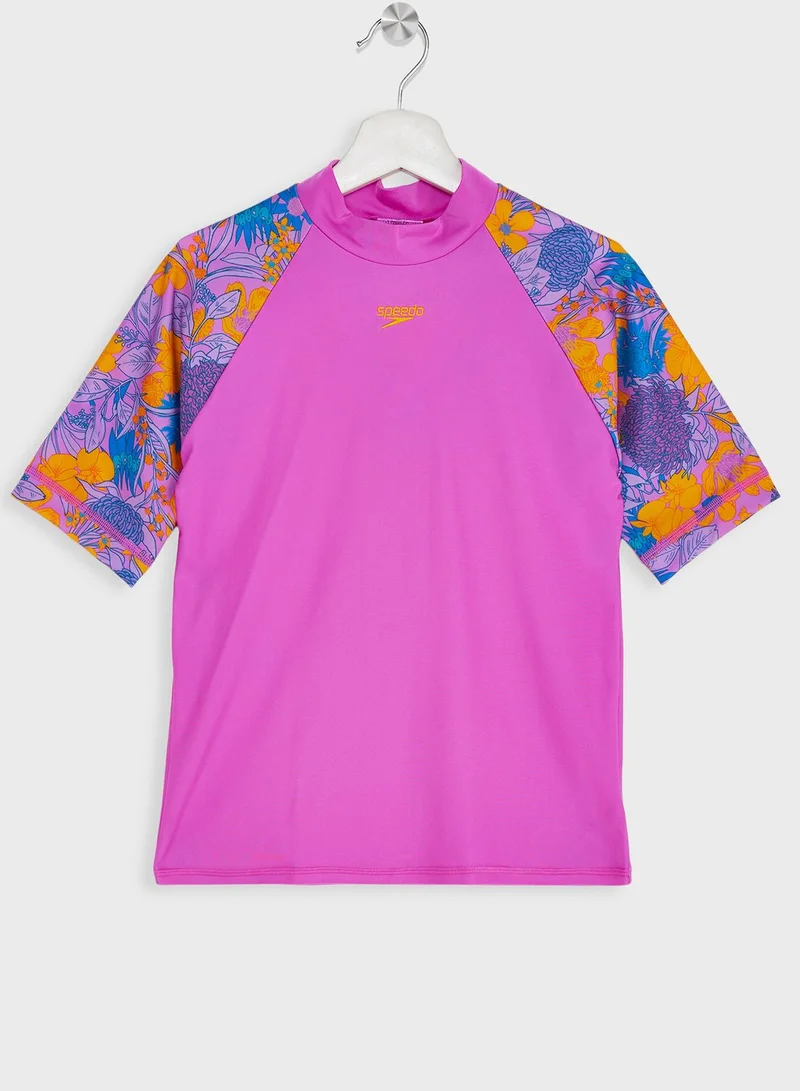 speedo Printed Swim T-Shirt