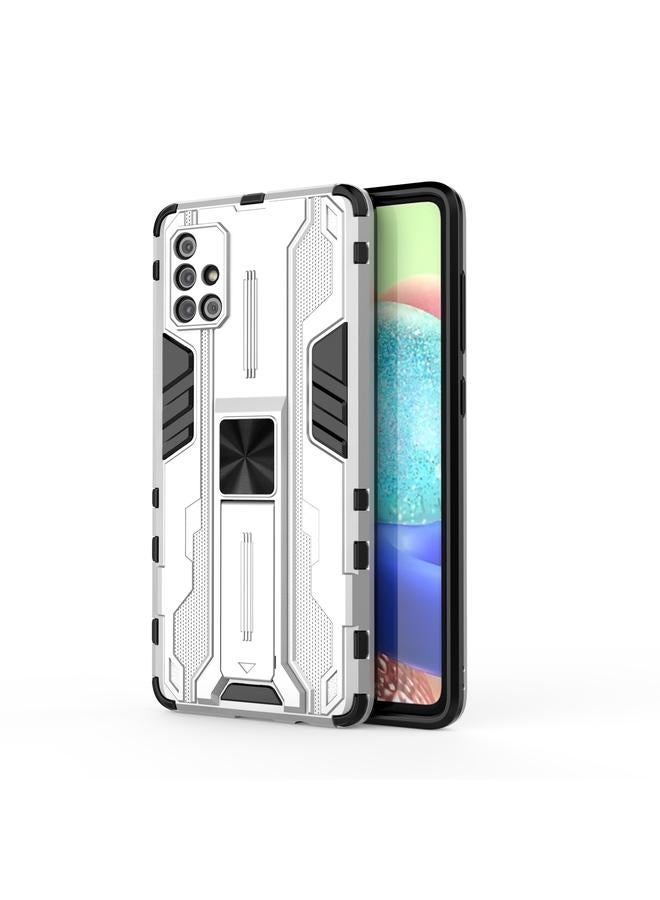 S-TOP Case For Samsung Galaxy A71 Supersonic PC + TPU Shock-proof Phone Case with Holder - Image 1