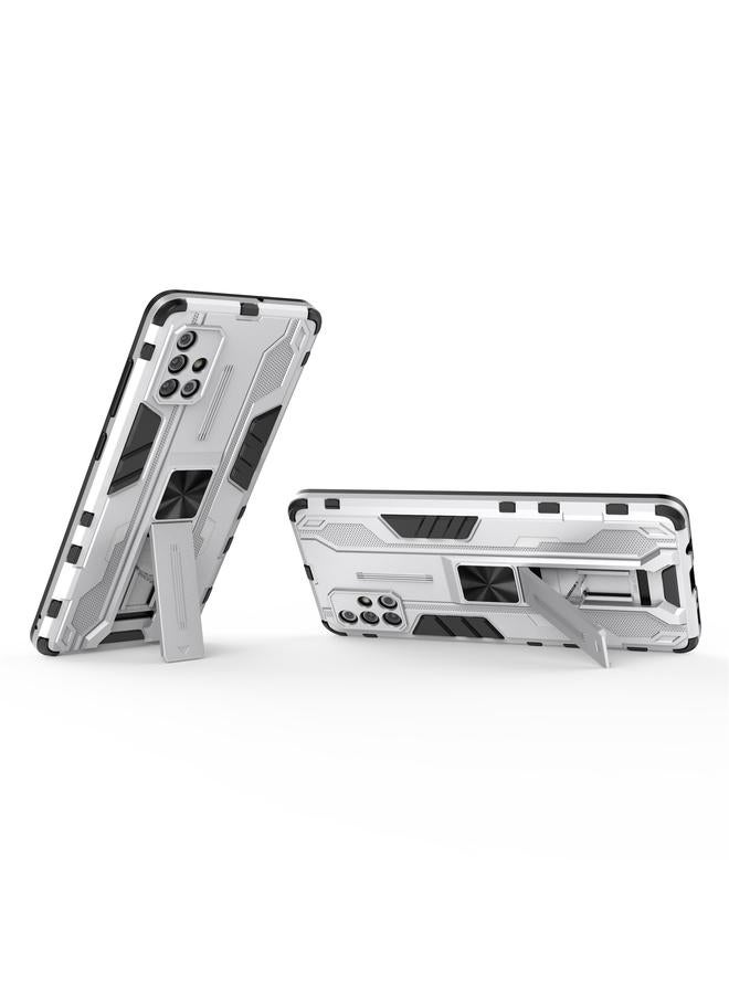 S-TOP Case For Samsung Galaxy A71 Supersonic PC + TPU Shock-proof Phone Case with Holder - Image 3