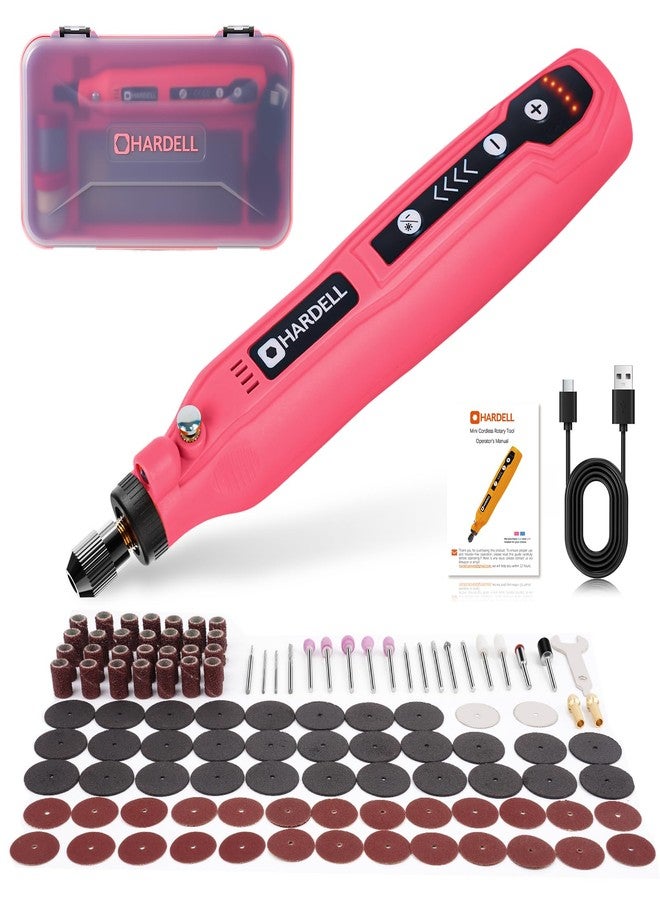 HARDELL Mini Cordless Rotary Tool, 5-Speed 3.7V Power Rotary Tool Kit with 111 Accessories, Multi-Purpose Rotary Tool for Sanding, Polishing, Drilling, Cutting Engraving DIY Crafts (Upgrade Package) - Image 1