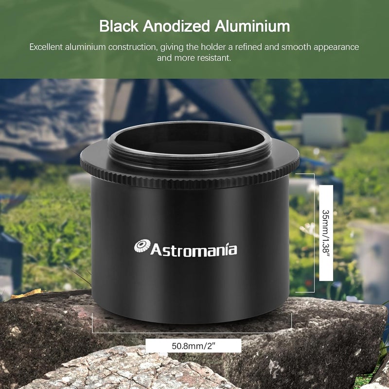 Astromania محول كاميرا تلسكوب T2 بقطر 2 بوصة لكاميرات SLR/DSLR - ملحقات تصوير الفلك - Image 2
