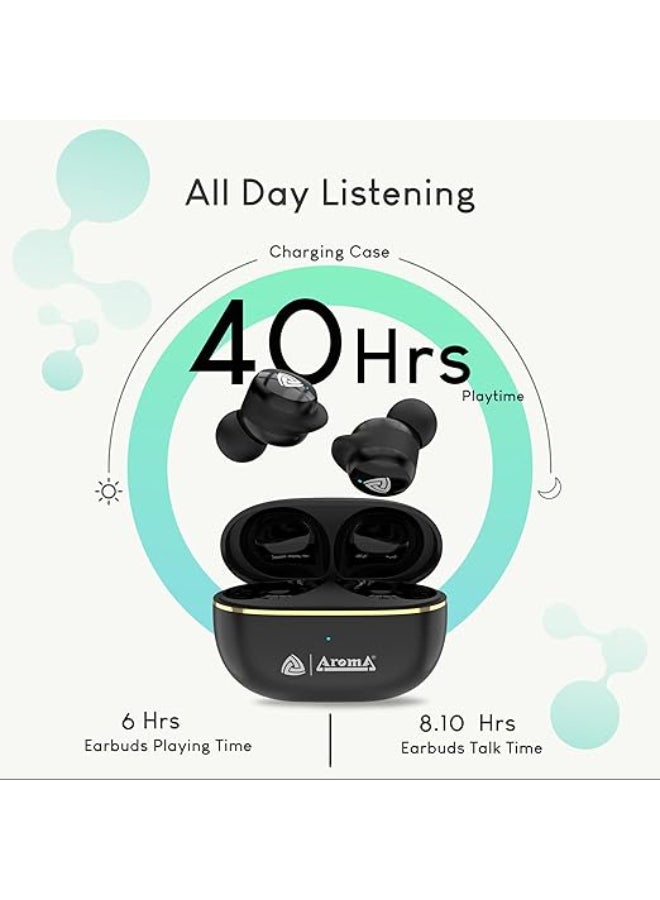 Aroma Renewed - NB140 Harmony 40 Hours* Playtime | Wireless Earbuds - Image 3