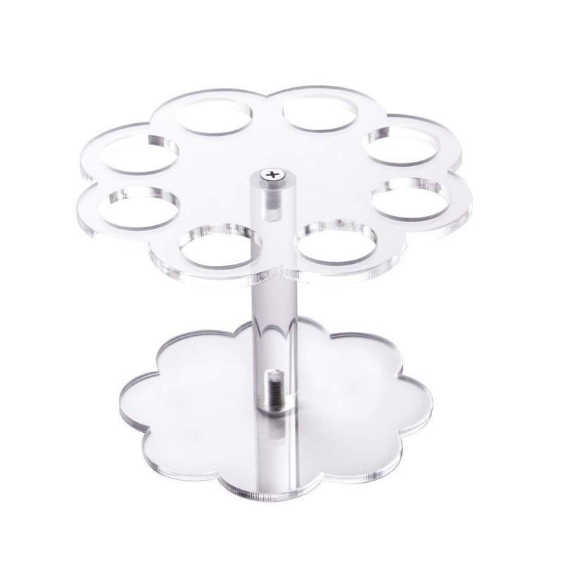 EHKO 8-Hole Acrylic Ice Cream Cone Holder Stand - Ideal for Waffle Cones, Mini Ice Cream Cones, Snow Cones, Sushi, Popcorn & Sweets - Durable, Stylish Display Stand - Image 1