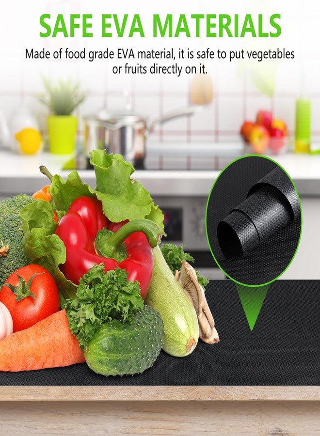 StaHom Black Shelf Liners for Kitchen Cabinets Non Adhesive Drawer Liner for Bathroom Waterproof Refrigerator Liners for Shelves Fridge Plastic Mats Cabinet Cupboard Liner 11.8 x 59 Inches - Image 5
