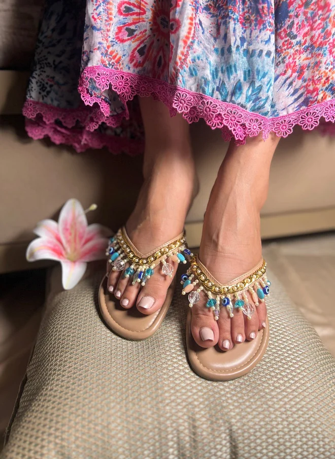 Sandal Stories SANDAL STORIES Women Embellished One Toe Flats