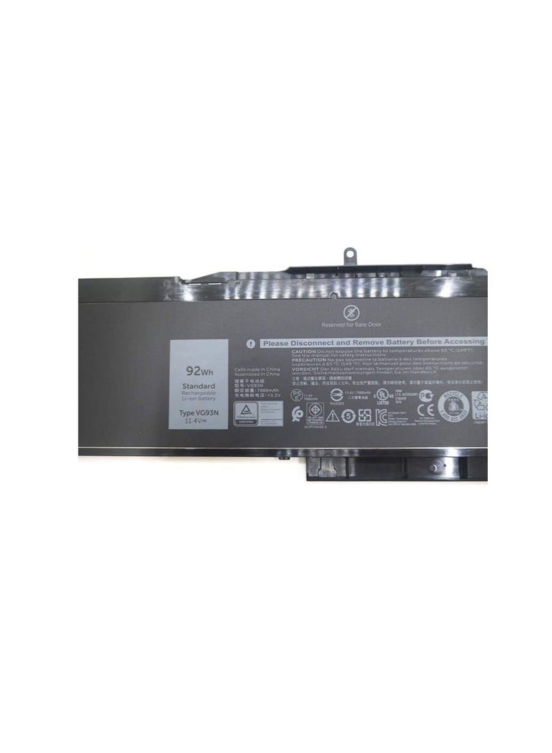 Terabyte VG93N 11.4V 92Wh Replacement Laptop Battery Compatible for Dell Latitude 5580 5590 5591 E5580 E5591 Precision 15 3520 3530 M3520 M3530 Series Notebook WFWKK 0WFWKK 0VG93N - Image 3