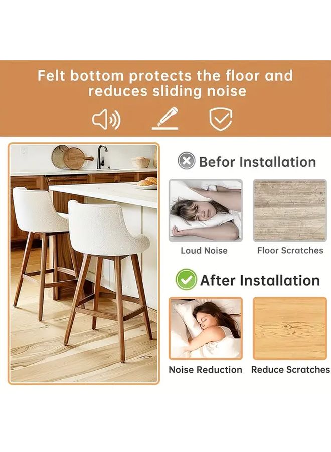 8 Pcs Chair Leg Protectors Quiet Durable Floor Covers For Hardwood Floors - Image 5