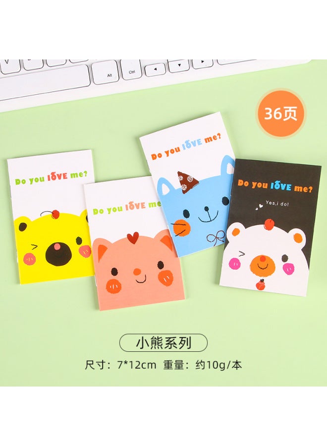HELPS Cartoon Mini Notebook Students Share Cute Pocket Notebook Carry-on Stationery For Primary School Students Reward Small Gifts - Image 1