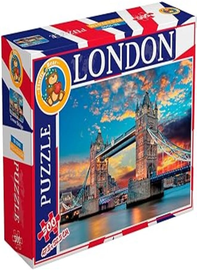 Fluffy Bear Tower bridge london - 500 pcs 