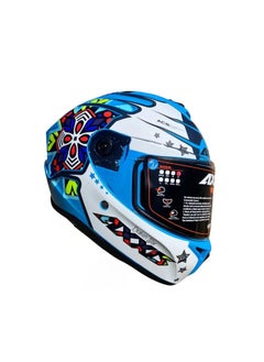 AXXIS Helmet AXXIS Draken S FF112D Star C17 matte fluor blue  - Image 3