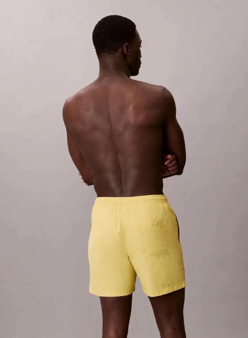 Calvin Klein Party Lime Medium Drawstring Swim Shorts - CK Tech for Men | Best Price UAE