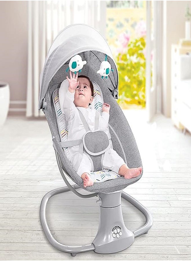 Mastela - 3-In-1 Deluxe Multifunctional Baby Swing Bassinet Cardle For Newborn - Grey - Image 1