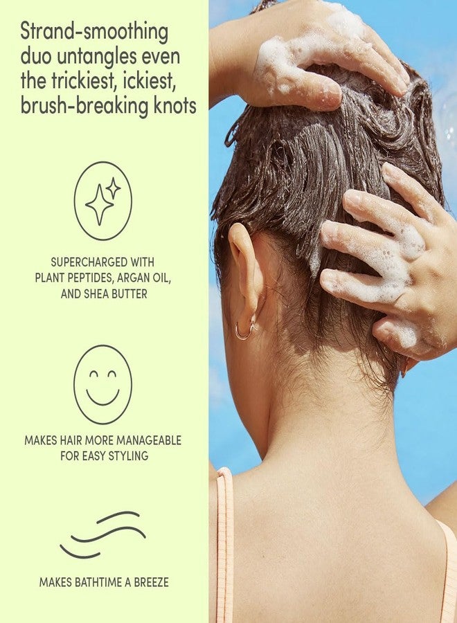 Evereden Kids Mini Haircare Set: Travel Size Hair Detangling Shampoo 1fl.oz & Conditioner 1fl.oz for Children Ages 3+, Plant Protein Peptides & Argan Oil, Vegan, Free from Sulfate, Paraben & Phthalate - Image 5