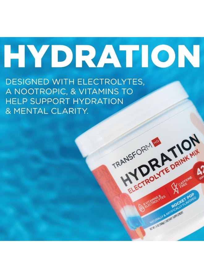 TransformHQ Hydration 42 Servings (Pina Colada) - Electrolytes, Mental Clarity, Vitamins - Image 5