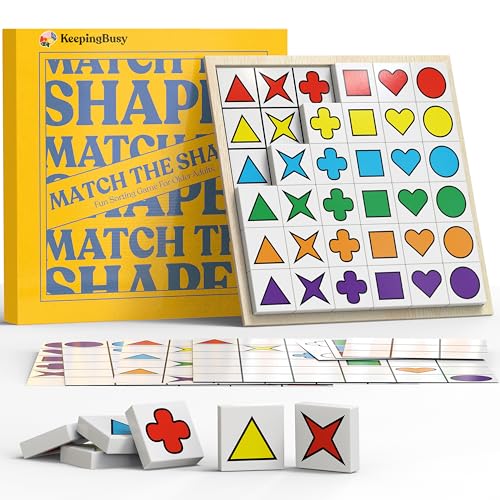 Keeping Busy Match The Shapes Large Dementia Activities for Seniors Dementia Products for Elderly Memory Games for Seniors Alzheimers Products for Elderly Alzheimers Activities Memory Games for Adults - Image 1
