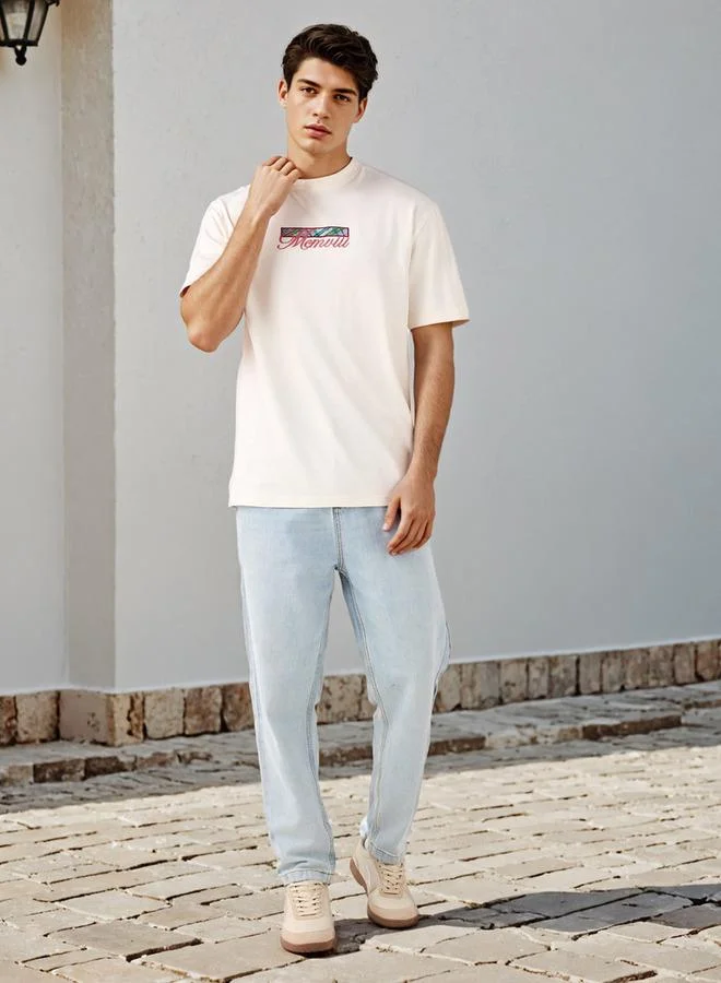 Lee Cooper Lee Cooper Applique Detail Crew Neck T-shirt