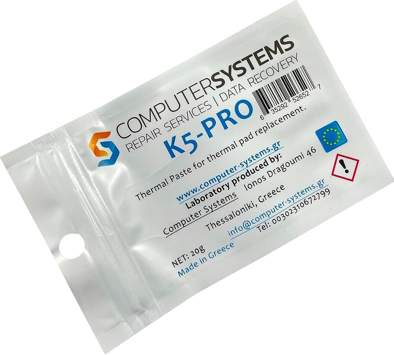 CS Labs معجون حراري لزج K5-PRO لوسادة حرارية 20 جرام متوافق مع آيفون، آبل آيماك، سوني PS4 و PS3، إكس بوكس، آيسر أسباير وغيرها - Image 4