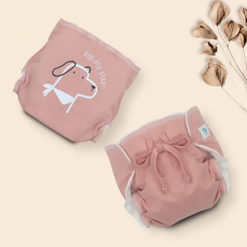 A Toddler Thing Ultra Nappies 2.0 with Dry Feel|Padded Underwear|Reusable Cotton Nappy, Langot|Double Gussets for Leak Protection|Superior Absorption|Pastelicious|0-3m|Pack of 3 - Image 4