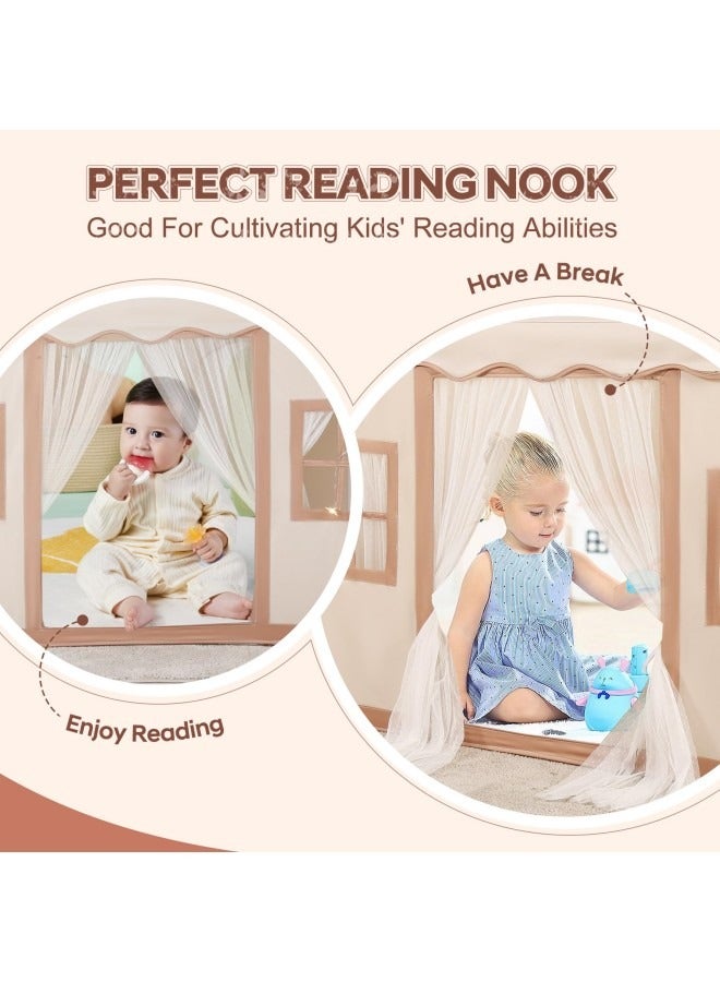 GGEROU Large Kids Tent House Indoor,Toddler Play Tent With Birthday Party Decoration,Indoor Outdoor Play house for Baby Princess Castle Tent,Kids Indoor Room Toys for Boys Girls Age 3-10 Years Old - Image 3