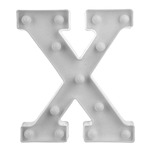 Quace Marquee Alphabet Number Sign Light Hanging Table Top Decoration for Party Alphabet X - Image 2