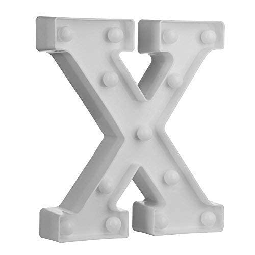 Quace Marquee Alphabet Number Sign Light Hanging Table Top Decoration for Party Alphabet X - Image 3
