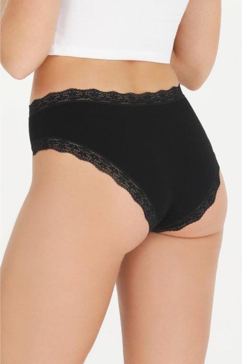 Sensu Women's Lacy Mixed Colors Slip Panties 5 Pack Set KTS3070-5 - Image 4