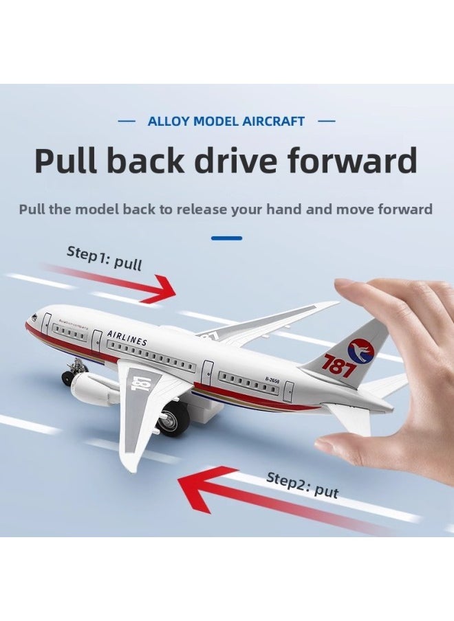 Color Perot Alloy Space Shuttle Model Airbus A380 Boeing 777 C919 Acousto-optic Toy Ornaments-Color:9 Inch A380-China Southern Airlines  - Image 4