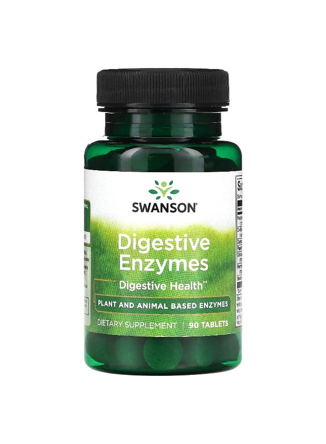 SWANSON سوانسون، إنزيمات هضمية، 90 قرص - Image 1