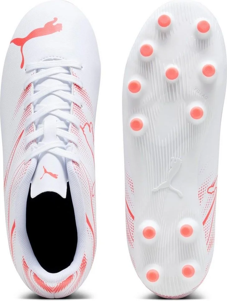 PUMA Attacanto FgAg Jr Men's White Cleats 10748004