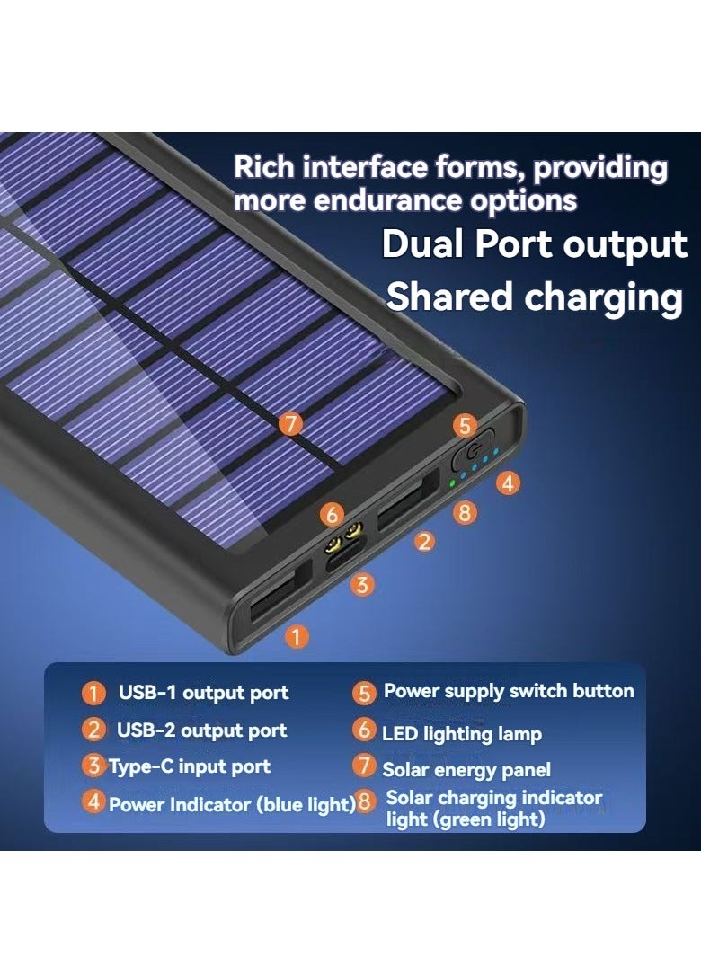 New solar power bank 10000 mAh large capacity thin and light portable power bank  - Image 3