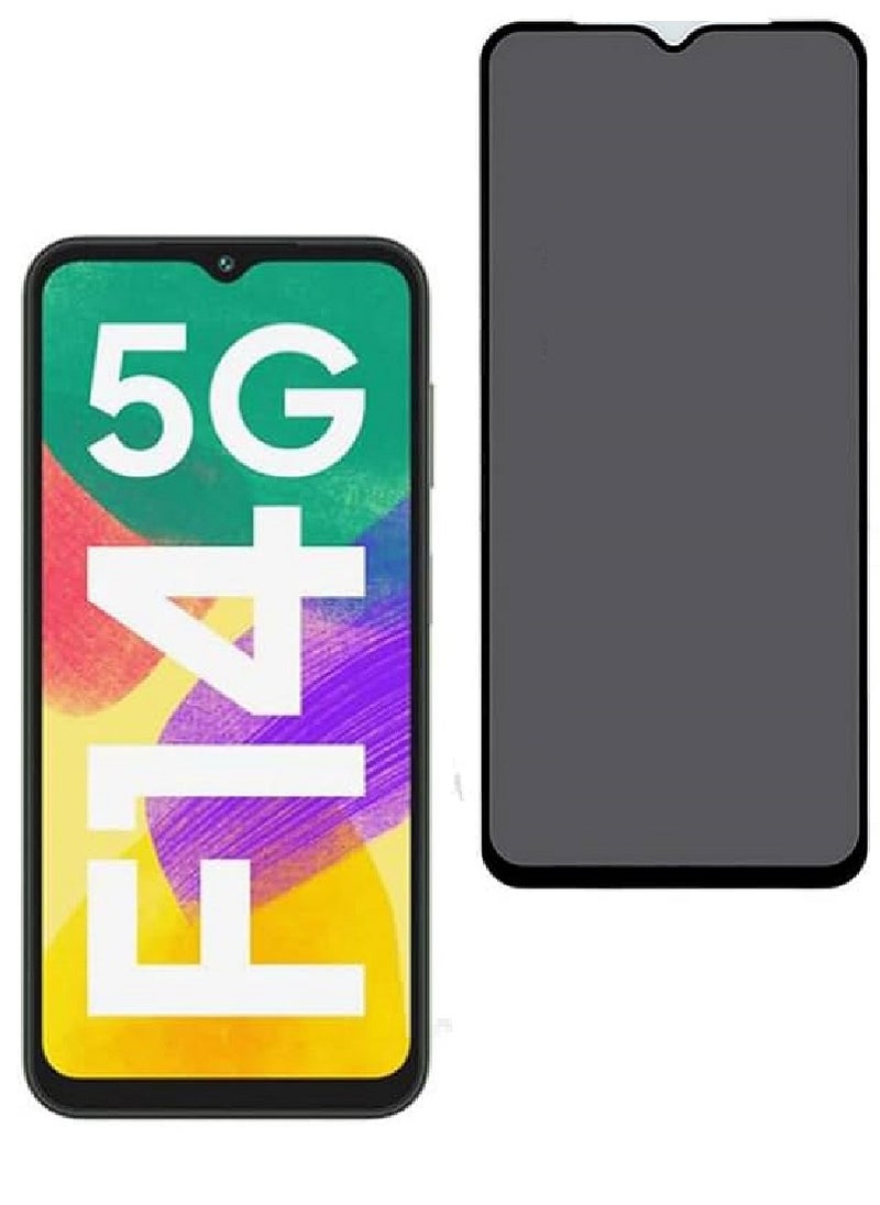 Super Tempered Glass Screen Protector Anti-Spy Privacy Designed For Samsung Galaxy F14 Full Screen Coverage And Bubble Free - Image 1