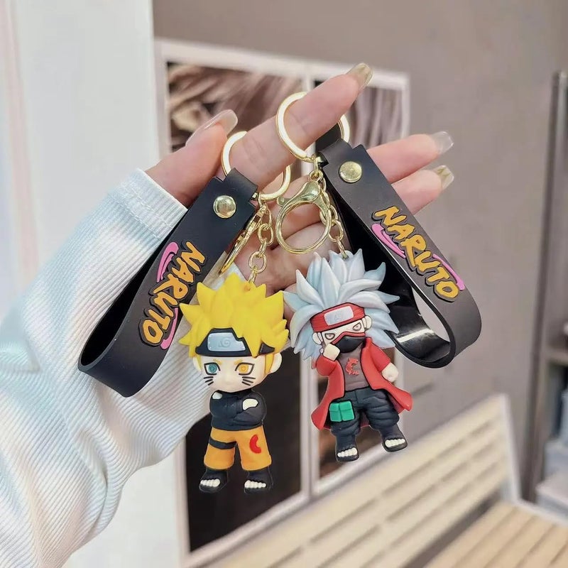 FowWelt Cartoon Characters Keychain for Girls Boys, Cute Silicon Keychains Accessories Keyring Key Purse Backpack Car Charms for Kids Gifts - Image 2