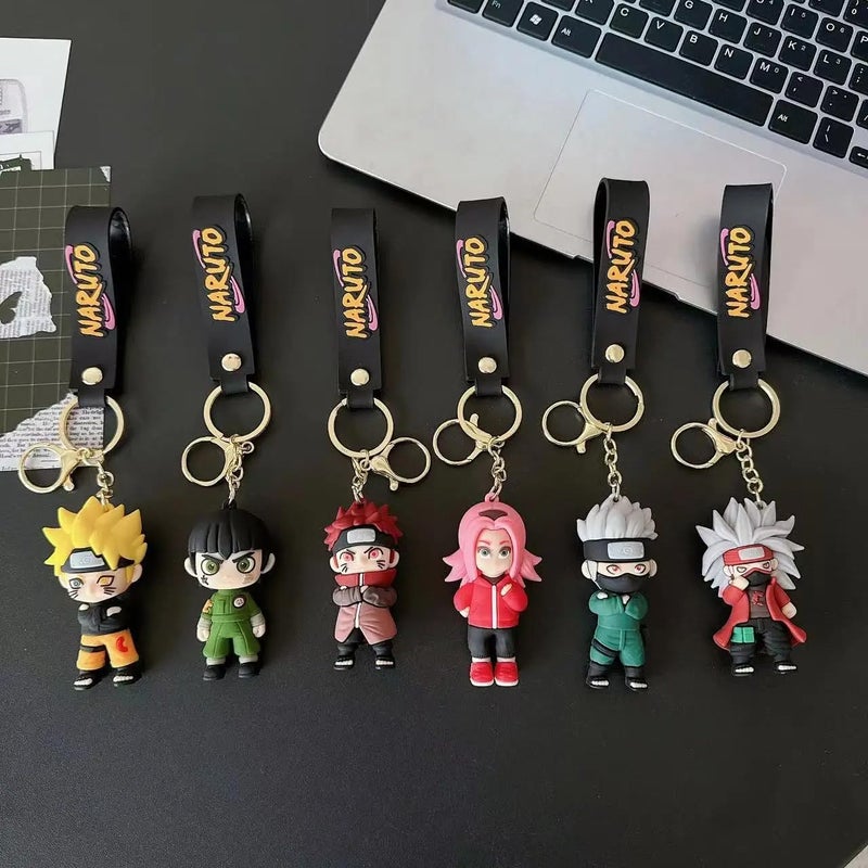 FowWelt Cartoon Characters Keychain for Girls Boys, Cute Silicon Keychains Accessories Keyring Key Purse Backpack Car Charms for Kids Gifts - Image 5