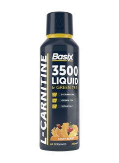 Basix 3500 Lcarnitine And Green Tea Fruit Burst 64 Serv 480 Ml  - Image 1